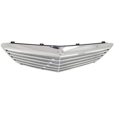 New Chrome Shell Grille Assembly Compatible With Mercedes Benz E550 Base 8 Cyl 5.5L E280 4Matic 6 thumbnail 12