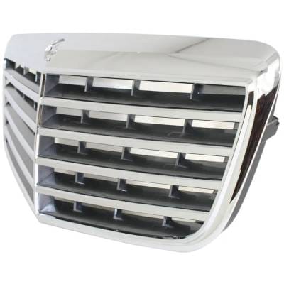 New Chrome Shell Grille Assembly Compatible With Mercedes Benz E550 Base 8 Cyl 5.5L E350 4Matic 6 thumbnail 4
