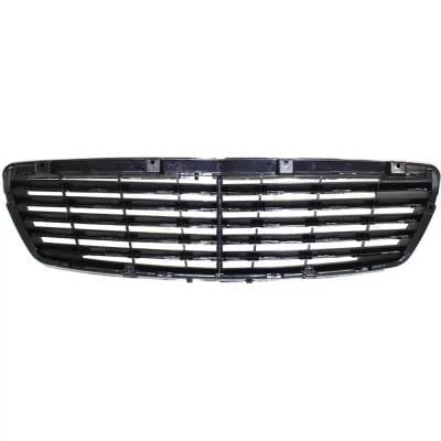 New Chrome Shell Grille Assembly Compatible With Mercedes Benz E320 Base 6 Cyl 3.2L E350 4Matic 6 thumbnail 8