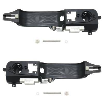 Front Driver And Passenger Side Exterior Door Handle Compatible With 2008-2011 Ford Focus Black thumbnail 2