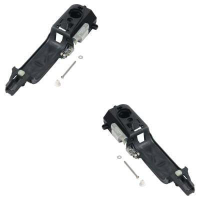 Front Driver And Passenger Side Exterior Door Handle Compatible With 2008-2011 Ford Focus Black thumbnail 4