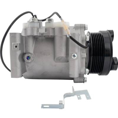 New 6-Groove Pulley A/C Compressor Compatible With Mitsubishi Eclipse Se 4 Cyl 2.4L Galant De 4 Cyl thumbnail 2
