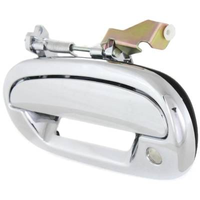 Front Driver Side Exterior Door Handle Compatible With 1997-2004 Ford F-150 Ford Expedition Chrome thumbnail 4