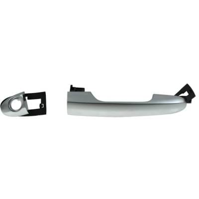 Front Driver Side Exterior Door Handle Compatible With 2014-2016 Fiat 500L Silver With Key Hole thumbnail 2