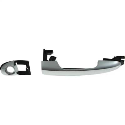 Front Left (Driver Side) Exterior Door Handle Compatible With 2014-2016 Fiat 500L Silver With Key thumbnail 8