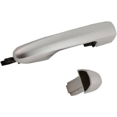 Front Or Rear Driver Side Exterior Door Handle Compatible With 2014-2016 Fiat 500L Silver Without thumbnail 4