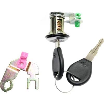 New Silver Door Lock Cylinder Compatible With Nissan Pickup Se 6 Cyl 3.0L D21 Base 6 Cyl 3.0L D21 Xe thumbnail 4