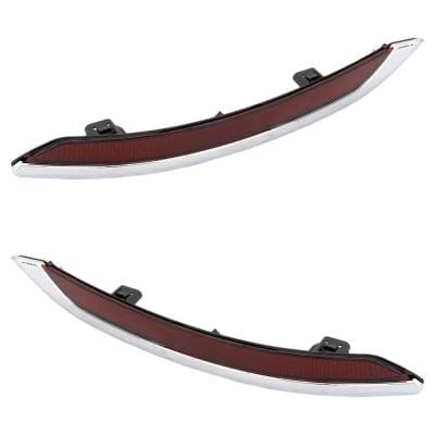 New Rear Left And Rear Right Bumper Reflector Compatible With Acura Tlx Base 4 Cyl 2.4L Tlx Sh-Awd 6 thumbnail 2