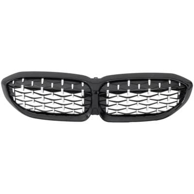 New Chrome Shell Grille Assembly Compatible With Bmw 330I Xdrive Base 4 Cyl 2.0L M340i Xdrive Base 6 thumbnail 4