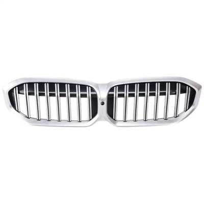 New Chrome Grille Assembly Compatible With Bmw 330I Base 4 Cyl 2.0L 330E Base 4 Cyl 2.0L 2023-2025 thumbnail 2