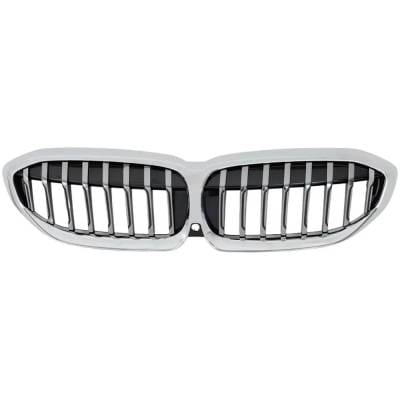 New Chrome Grille Assembly Compatible With Bmw 330I Xdrive Base 4 Cyl 2.0L 330I Base 4 Cyl 2.0L thumbnail 4
