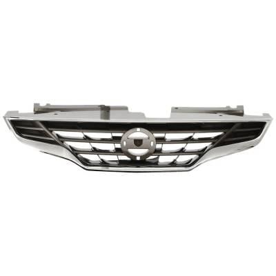 New Chrome Shell Grille Assembly Compatible With Nissan Altima S 6 Cyl 3.5L Altima Sr 6 Cyl 3.5L thumbnail 2