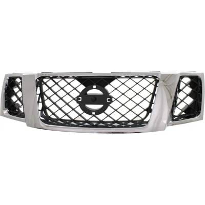 New Chrome Shell Grille Assembly Compatible With Nissan Pathfinder Se Off-Road 6 Cyl 4.0L Pathfinder thumbnail 2