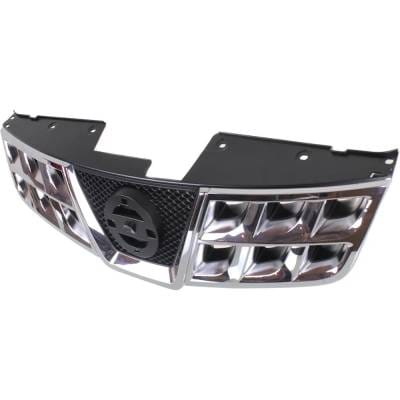 New Chrome Shell Grille Assembly Compatible With Nissan Rogue Sv 4 Cyl 2.5L Rogue S 4 Cyl 2.5L Rogue thumbnail 4