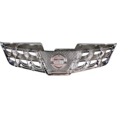 New Chrome Shell Grille Assembly Compatible With Nissan Rogue Sv 4 Cyl 2.5L Rogue S 4 Cyl 2.5L Rogue thumbnail 10