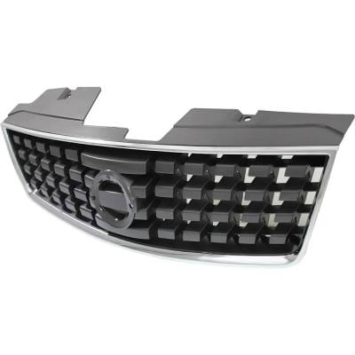 New Chrome Shell Grille Assembly Compatible With Nissan Sentra Base 4 Cyl 2.0L Sentra S 4 Cyl 2.0L thumbnail 4