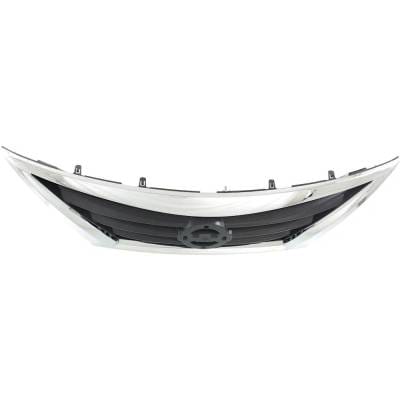 New Chrome Shell Grille Assembly Compatible With Nissan Versa 1.6 S Plus 4 Cyl 1.6L Versa S 4 Cyl thumbnail 8