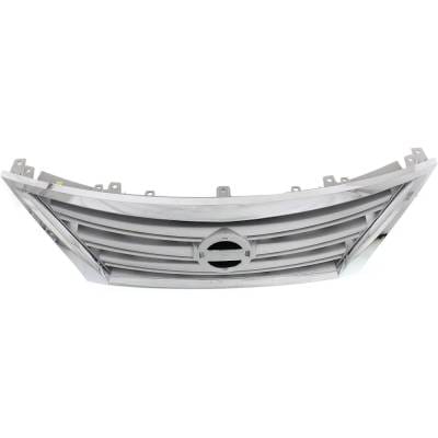 New Chrome Shell Grille Assembly Compatible With Nissan Sentra Fe+Sv 4 Cyl 1.8L Sentra Sv 4 Cyl 1.8L thumbnail 8