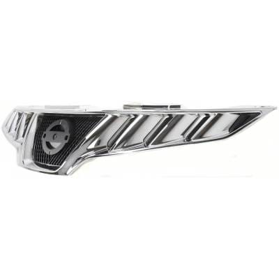 New Chrome Shell Grille Assembly Compatible With Nissan Murano S 6 Cyl 3.5L Murano Sl 6 Cyl 3.5L thumbnail 4