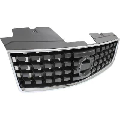 New Chrome Shell Grille Assembly Compatible With Nissan Sentra Sl 4 Cyl 2.0L Sentra S 4 Cyl 2.0L thumbnail 6