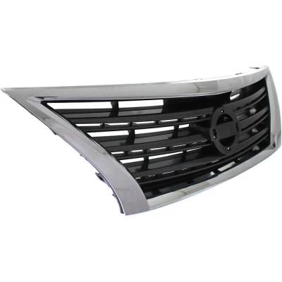 Chrome Shell Grille Assembly Compatible With Nissan Sentra Sr 4 Cyl 1.8L 2013-2015 Ni1200253 thumbnail 6