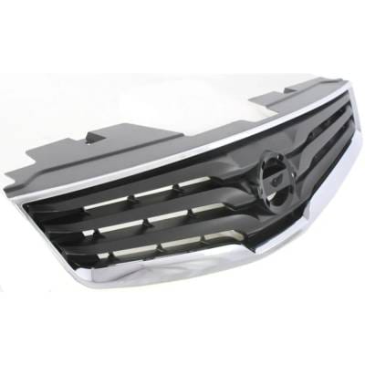 New Chrome Shell Grille Assembly Compatible With Nissan Sentra Se-R 4 Cyl 2.5L Sentra Base 4 Cyl thumbnail 6