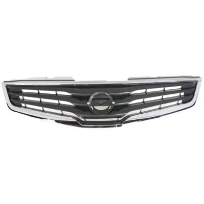 New Chrome Shell Grille Assembly Compatible With Nissan Sentra Sl 4 Cyl 2.0L Sentra Se-R 4 Cyl 2.5L thumbnail 2