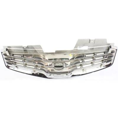 New Chrome Shell Grille Assembly Compatible With Nissan Sentra Sl 4 Cyl 2.0L Sentra Se-R 4 Cyl 2.5L thumbnail 8