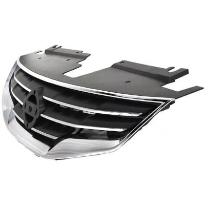 New Chrome Shell Grille Assembly Compatible With Nissan Altima S 4 Cyl 2.5L Altima Sr 6 Cyl 3.5L thumbnail 4