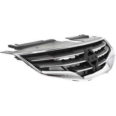 New Chrome Shell Grille Assembly Compatible With Nissan Altima S 4 Cyl 2.5L Altima Base 4 Cyl 2.5L thumbnail 6