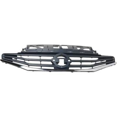 New Gray Grille Assembly Compatible With Nissan Versa Note Sl 4 Cyl 1.6L Versa Note S 4 Cyl 1.6L thumbnail 2