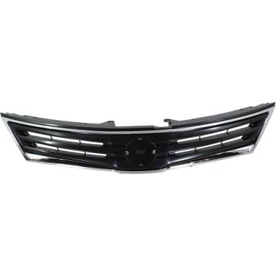 New Chrome Insert Grille Assembly Compatible With Nissan Versa Sl 4 Cyl 1.8L Versa 1.8 S 4 Cyl 1.8L thumbnail 2