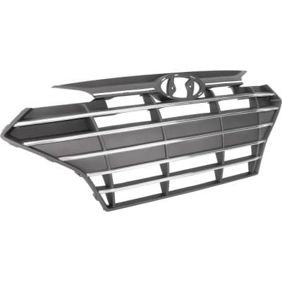 New Front Grille Assembly Compatible With Hyundai Elantra Sel 4 Cyl 2.0L Elantra Limited 4 Cyl 2.0L thumbnail 6