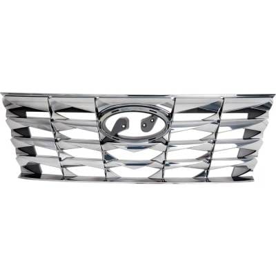 New Chrome Grille Assembly Compatible With Hyundai Tucson Urban 4 Cyl 2.5L Tucson Luxury Plug-In thumbnail 2