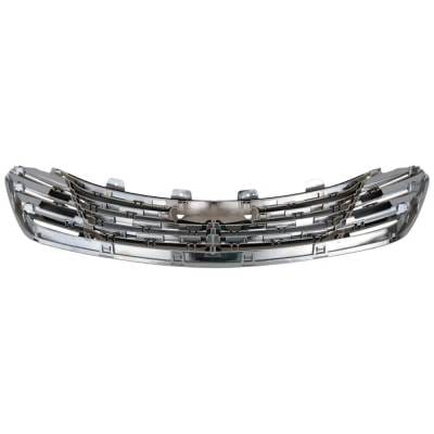 New Chrome Grille Assembly Compatible With Hyundai Santa Fe Se 6 Cyl 3.3L Santa Fe Gls 6 Cyl 3.3L thumbnail 10