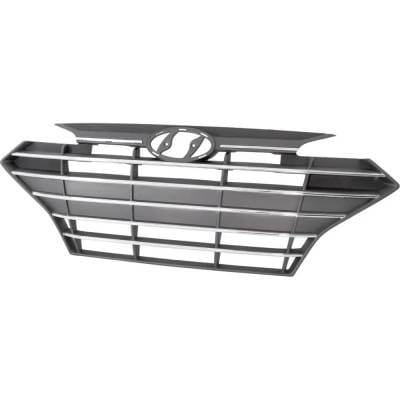 New Front Grille Assembly Compatible With Hyundai Elantra Se 4 Cyl 2.0L Elantra Sport 4 Cyl 1.6L thumbnail 2