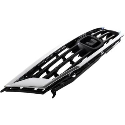 New Chrome Shell Grille Assembly Compatible With Honda Accord Lx-P 4 Cyl 2.4L Accord Ex 6 Cyl 3.5L thumbnail 4