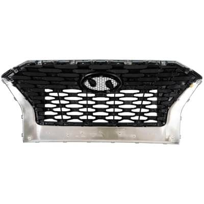 New Chrome Grille Assembly Compatible With Hyundai Palisade Preferred 6 Cyl 3.8L Palisade Sel 6 Cyl thumbnail 8