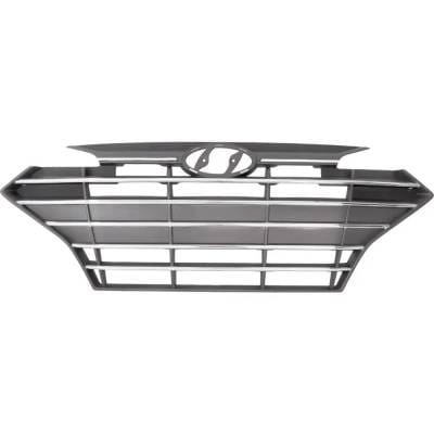 New Front Grille Assembly Compatible With Hyundai Elantra Sport 4 Cyl 1.6L Elantra Se 4 Cyl 2.0L thumbnail 4