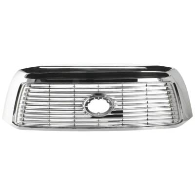 New Chrome With Nickel Grille Assembly Compatible With Toyota Tundra Sr5 8 Cyl 4.6L Tundra Base 6 thumbnail 2
