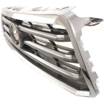 New Chrome Accent Grille Assembly Compatible With Toyota Highlander Sport 6 Cyl 3.5L 2008-2010 thumbnail 4