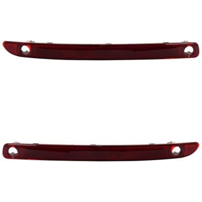 New Rear Left And Rear Right Bumper Reflector Compatible With Lincoln Mkx Base 2011-2015 By
