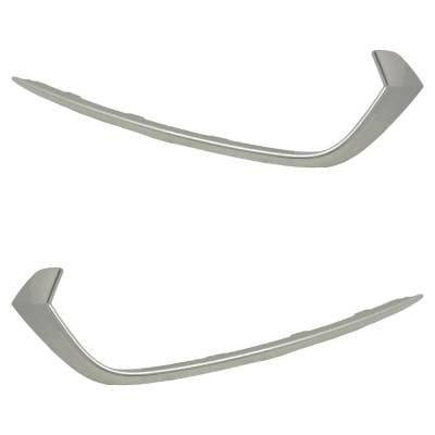 New Pair Of Grille Trim Compatible With Acura Tlx Base 4 Cyl 2.4L Tlx Base 6 Cyl 3.5L 2018-2020 By thumbnail 4