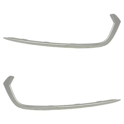 New Pair Of Grille Trim Compatible With Acura Tlx Base 6 Cyl 3.5L Tlx Sh-Awd 6 Cyl 3.5L 2018-2020 By thumbnail 2