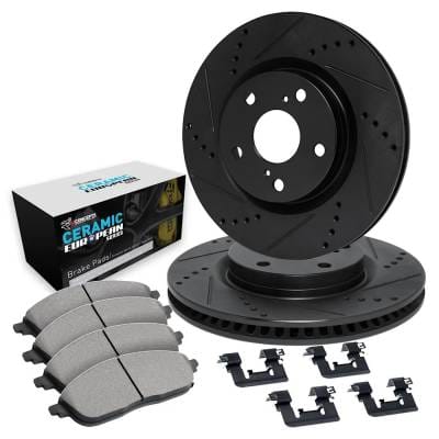 New Front Brake Disc And Pad Kit Compatible With Audi A6 Quattro Progressiv 6 Cyl 3.0L A7 Quattro thumbnail 6