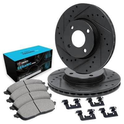 New Front Brake Disc And Pad Kit Compatible With Mini Cooper S 4 Cyl 1.6L Cooper Clubman 4 Cyl 1.6L thumbnail 4