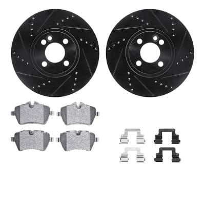 New Front Brake Disc And Pad Kit Compatible With Mini Cooper Roadster S 4 Cyl 1.6L Cooper S 4 Cyl thumbnail 2