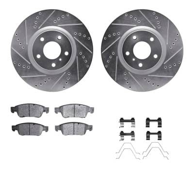 New Cross-Drilled Brake Disc And Pad Kit Compatible With Infiniti G37 Base 6 Cyl 3.7L G37 X Sport 6 thumbnail 2