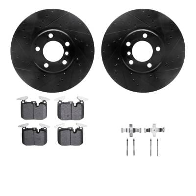 New Front Brake Disc And Pad Kit Compatible With Bmw 228I Base 4 Cyl 2.0L 228I Xdrive Base 4 Cyl thumbnail 2