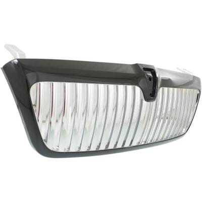 New Black Shell Grille Assembly Compatible With Lincoln Navigator Luxury 8 Cyl 5.4L 2004-2006 By thumbnail 6